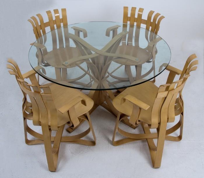 Frank Gehry Plywood Table & Chairs