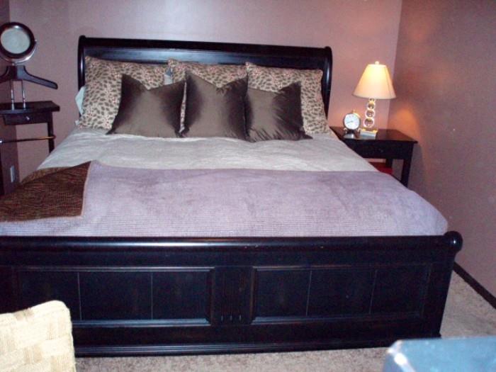 Ethan Allen King size bed purchased 2005.Weston Heavenly Pillow top king mattress 