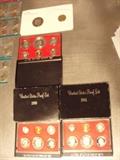 Uncirculated coins sets  1978,1979.1980,1981 