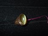18k Chrysoberyl cats eye ring - approx 5
