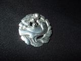 Georg Jensen sterling dove brooch - approx 1 1/8"