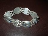 Georg Jensen sterling moonstone bracelet - approx 7"