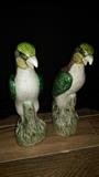 pair of antique chinese hawks - red china stamp 12" tall