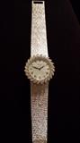 18k white gold Piaget watch w/ diamonds