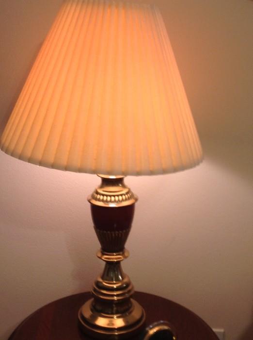 One of several assorted lamps