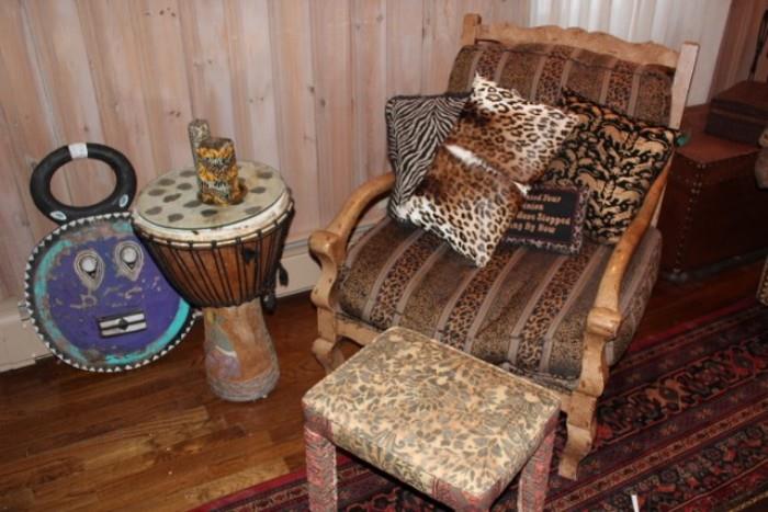 Drum, Chair & Ottoman