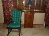 Rocking Chair & Cabinet with Lamp