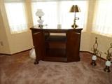Media Cabinet & Assorted Lamps