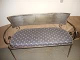 Iron Bench, also with two matching chairs