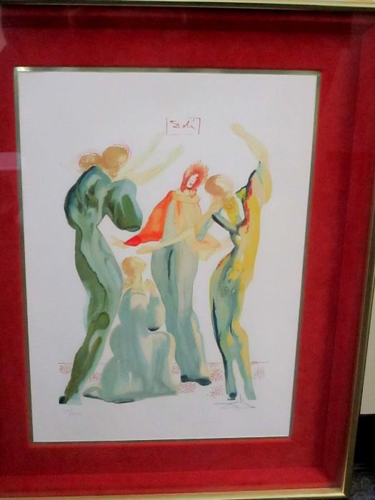 Salvador Dali Signed & Numbered Lithograph