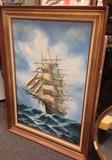 Clipper Ship Oil Painting