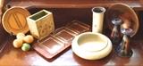 Art Pottery, Glass & Wood Vessels 