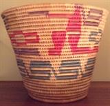 Woven Peach Basket