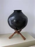 Hand made Mata Ortiz Pottery ... Blackware vessel by Consolacion Quezada.
