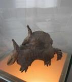 Armadillo and child sculpture by Todd Warner