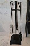 Fireplace tool set with stand.