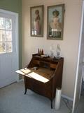 20th c. European Style Oak slant front desk