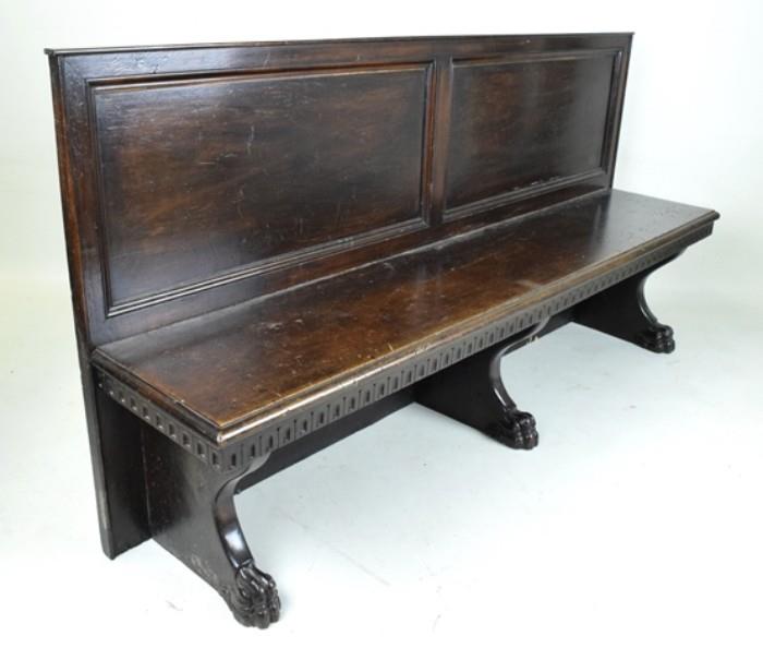 Carved Italian Bench
