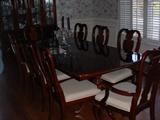 Large Dining Table with 8 chairs...excellent condition
