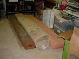 Various area rugs, and other items