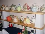 Collection of tea pots