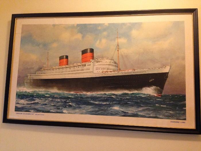 RMS Queen Elizabeth print