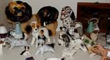 Small porcelain dog collection