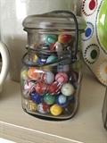 Jars of marbles
