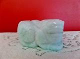 White jadeite foo dog