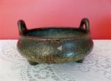 Bronze incense burner with box