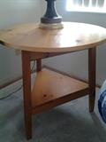 One of two Lane lamp tables