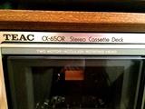 TEAC cassette deck in perfectly preserved wood casing
