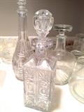 Cut-crystal decanters