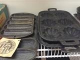 Cast-iron cornbread pan selection