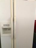 Kenmore side-by-side refrigerator, clean and working, with icemaker and water dispenser