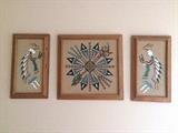 Native American sand art trio