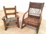 Antique child's rockers