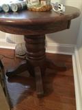 Small round side table