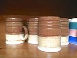 pottery mug set