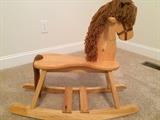 wooden rocking horse