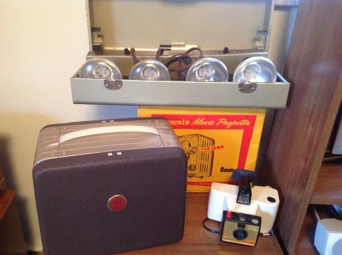 Go old school with this super eight projector and great light bar