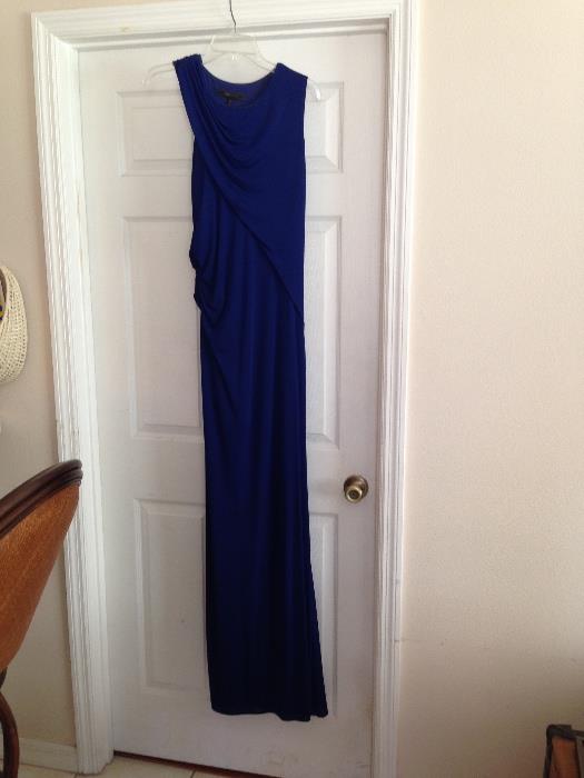Blue designer dress...great for prom !!