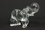 Lot #100 Old Baccarat Elephant signed