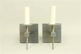 Lot #118 Tommi Parzinger pair metal wall lights