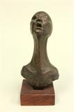 Lot #148 Bronze bust on wood base