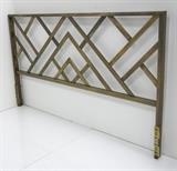 Lot #176 Mastercraft lacquered brass king headboard
