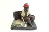 Lot #1040 Terracotta Blackamoor Sailor Holder