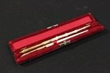 Lot #1196 Pair gold pens