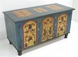 Lot #1348 Painted blanket chest