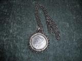 1884 Morgan silver dollar made into a necklace